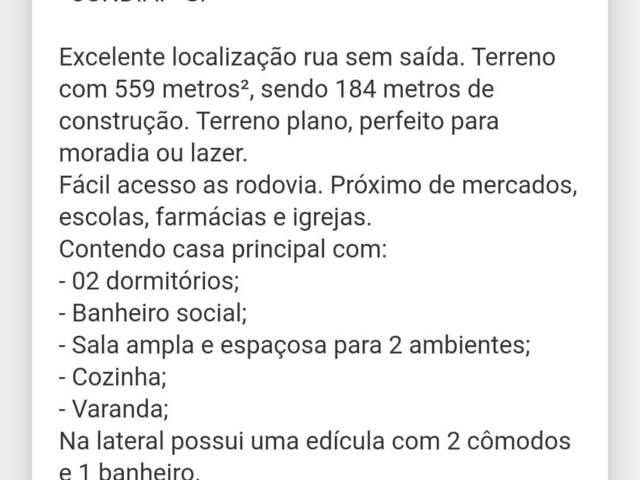 #CA00259 - Casa para Venda em Jundiaí - SP